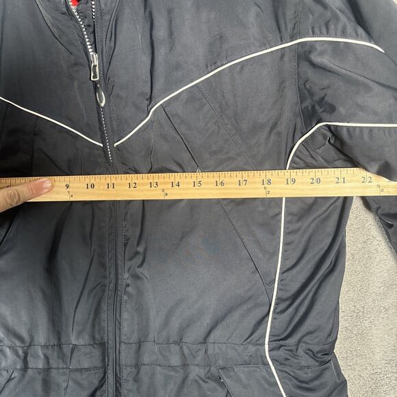 Obermeyer Ridge Line Ski Snow Jacket Women Size 8 Black Gorpcore Detachable Hood - Picture 8 of 16